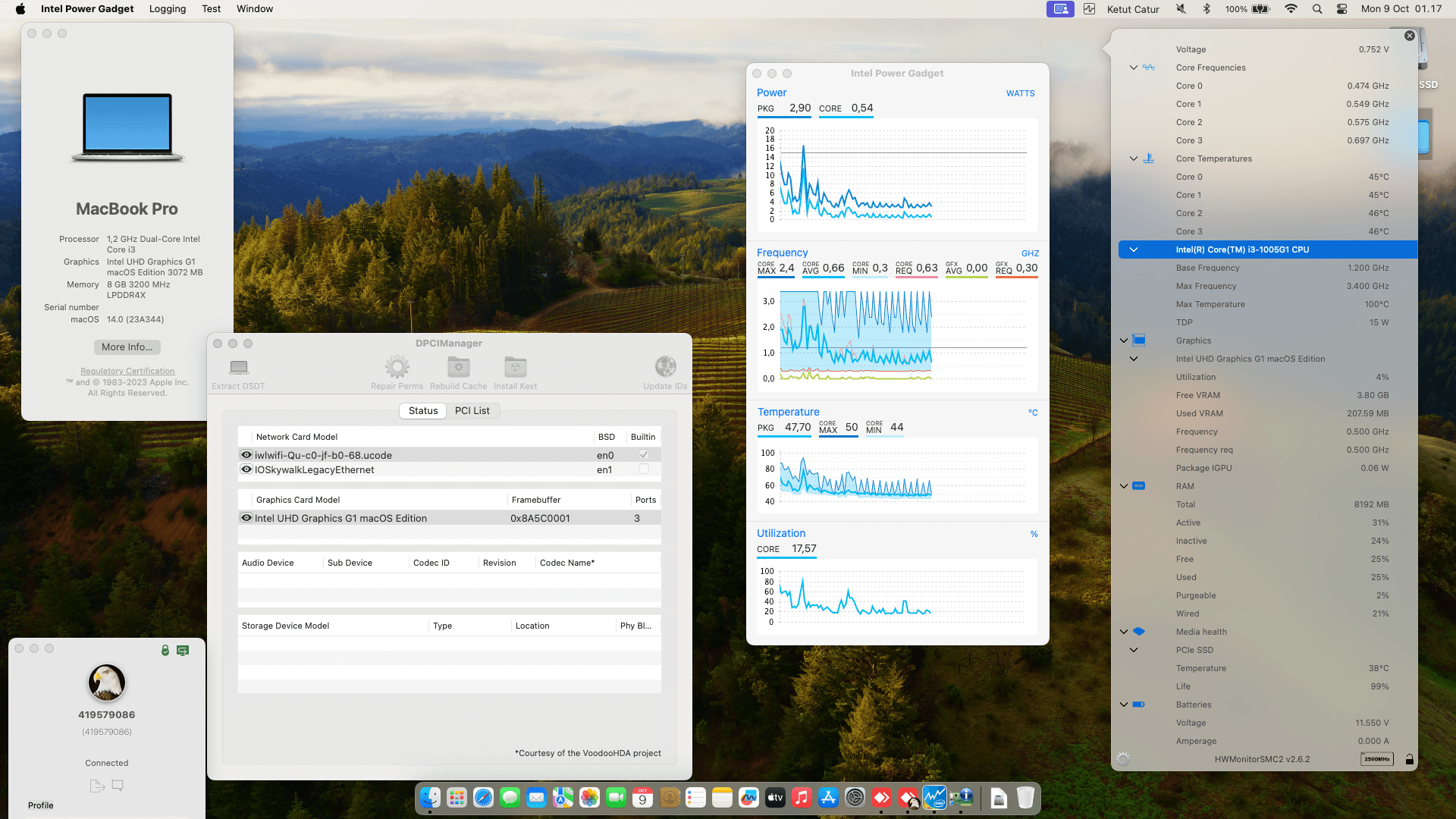 Success Hackintosh macOS Sonoma 14.0 Build 23A344 in Infinix INBook X2 XL21